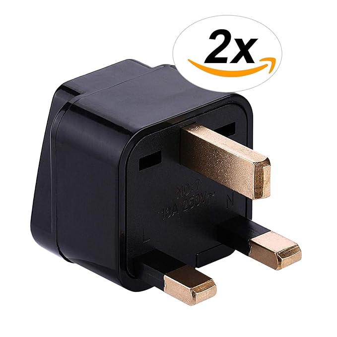 Universal Reiseadapter für UK Großbritannien England London Irland Schottland, Reisestecker Travel Adapter Malta Zypern Dubai