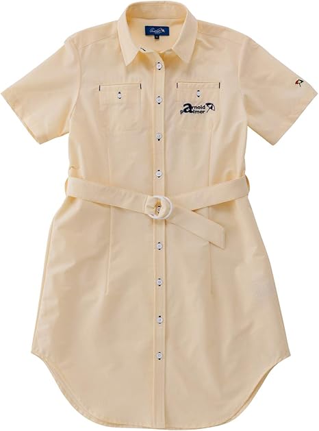 Amazon アーノルドパーマー ゴルフウェア ワンピース ストライプシャツワンピース Ap2312i01 チュニック ワンピース 通販