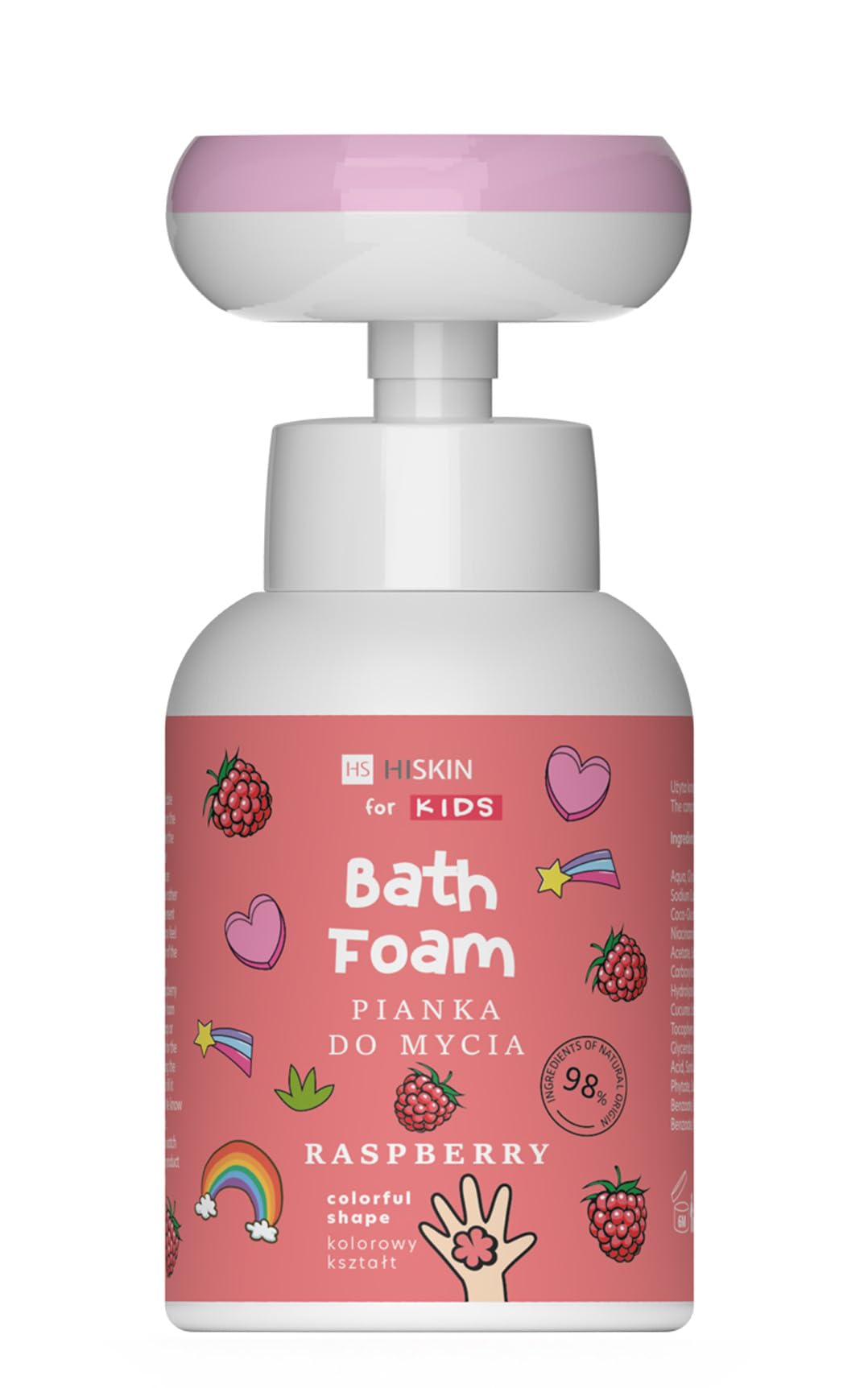 Foam Wash for Kids with Sweet Almond Oil | Fun Pump Leaves Flower-Shaped Mousse on Hand Loved by Children | Sensoric Soap | Crazy&Colorful Foaming Hands & Body Bath | Natural Ingredients