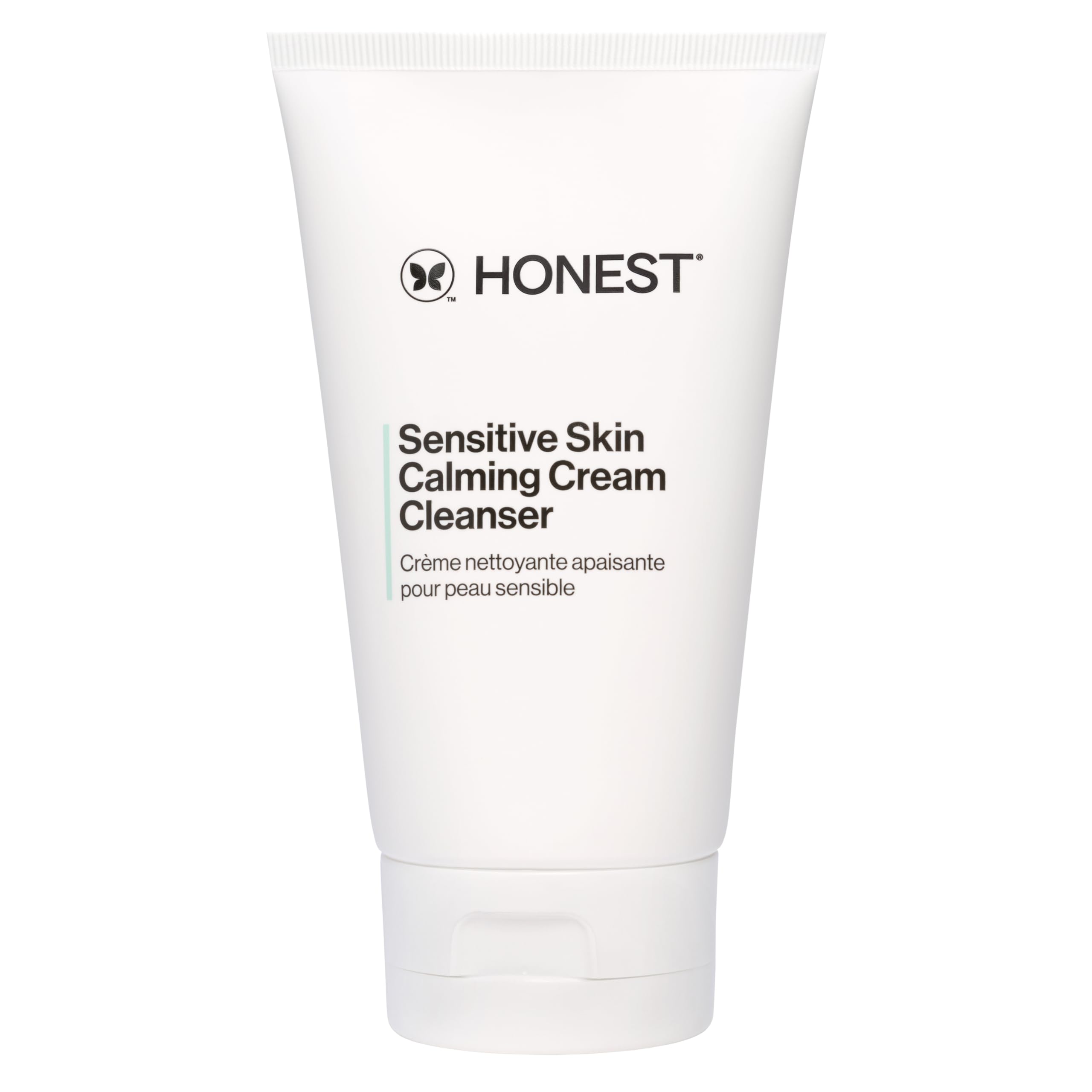 Honest Beauty Sensitive Skin Calming Cream Cleanser | Gently Cleanses, Hydrates, + Calms Skin | Hypoallergenic, Fragrance Free, Vegan | 4 fl oz