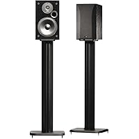 SANUS BF31-B1 31" Speaker Stands for Bookshelf Speakers up to 20 lbs - Black - Set of 2