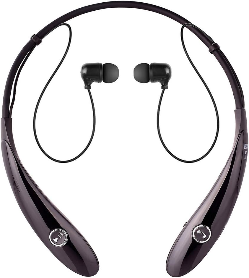Bluetooth Earbud, Mini Wireless Earbud, V5.0 Invisible Bluetooth Headphone with Magnetic Inductive Charging, 4-5 Hours Playtime, Car Blueooth Headset with Mic for Cell Phones (Black-2)