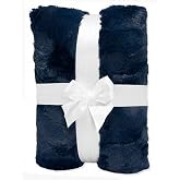 Shannon Fabrics Luxe Cuddle Cut 2yd Hide Navy Fabric, 60 Inches