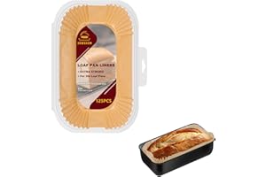 Loaf Pan Liners, 125PCS Parchment Paper Loaf Breads Liners for Baking Bread 9x5, Non-Stick Disposable Bread Pan Liner for Bak