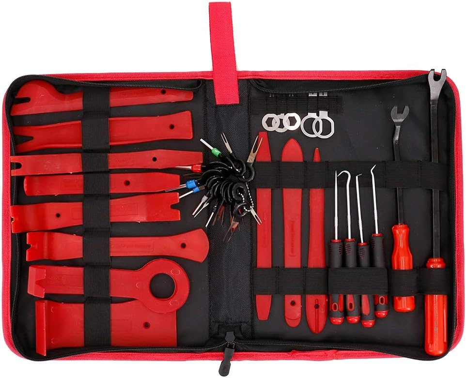 UTSAUTO 40Pcs Auto Audio Trim Removal Tool Set Car Panel Door Audio Trim Removal Install Tool Kit Upholstery Removal Tool with Storage Bag - Image 3
