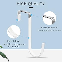 FYY Over The Door Hooks, 4 Pack Hangers Hooks with