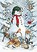 Toland Home Garden 119377 Woodland Snowman Winter Garden Flag, 12x18 Inch