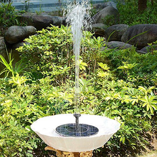 SOARAISE Solar Fountain, Solar Powered Bird Bath Fountain Water Pump for Outdoor Garden, Pond, Pool - Thumbnail 3