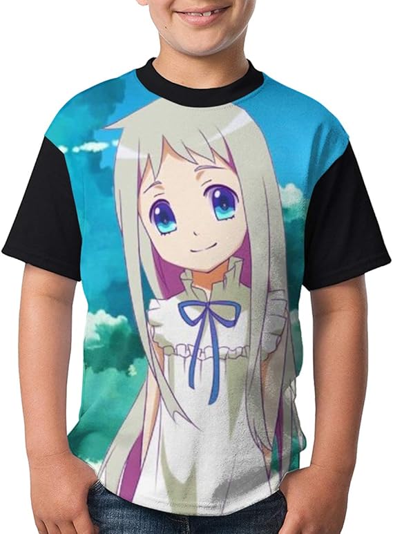 Amazon Co Jp あの花 3 子供tシャツ 半袖 かわいい アニメ 日常服 夏 男の子 女の子 薄手 通気性 柔らかい 子供服 Tシャツ Clothing Accessories