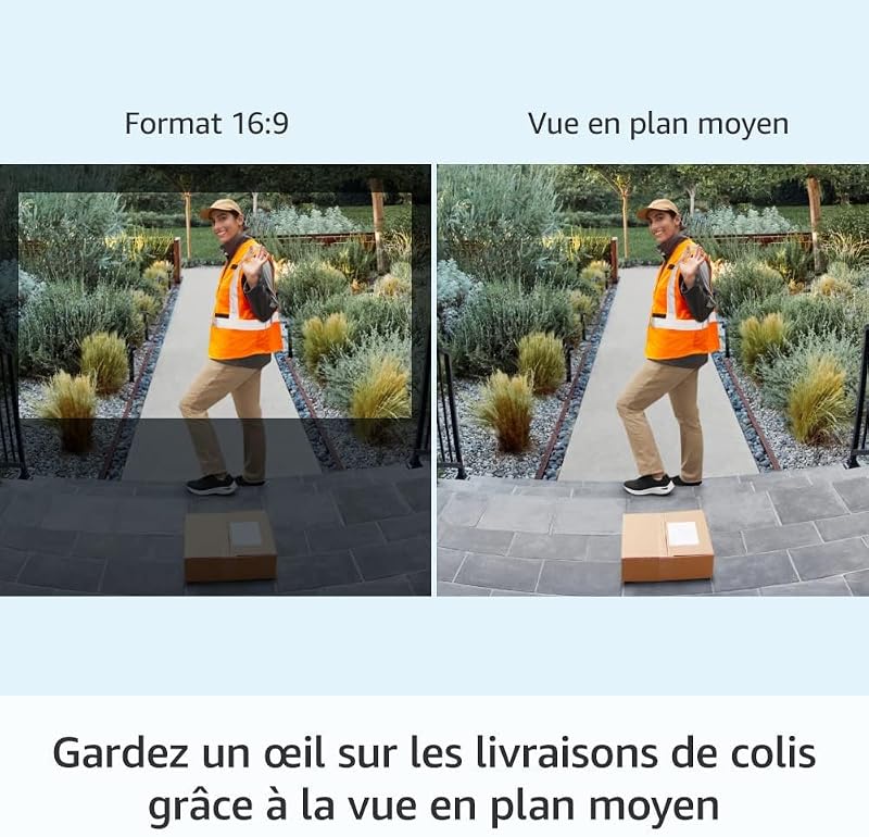 sonnette vidéo Plus sans fil (Battery Video Doorbell Plus) | Caméra sonnette vidéo sans fil à installer soi-même avec vidéo HD 1536p, batterie rechargeable | Facile à installer (5 min)