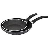 Henckels Everlift 2-Piece Granitium Nonstick Frying Pan Set, 8-inch and 10-inch Frying pan, Made in Italy, Durable 3-Layer Gr