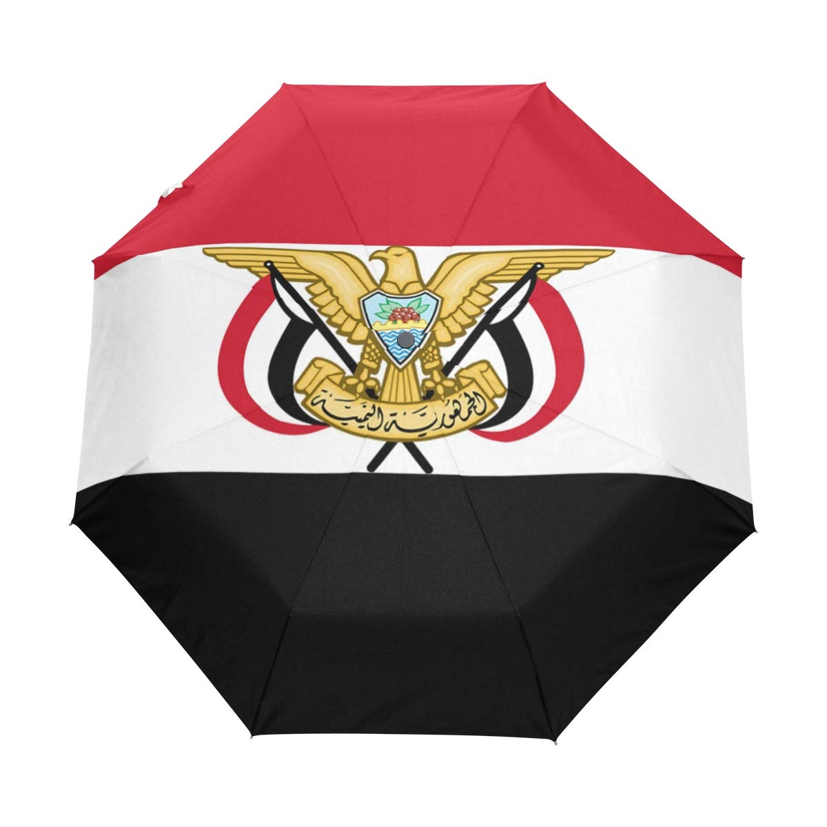 旅行用傘 折りたたみ式 自動開き イエメン国旗 Chinein エンブレム コンパクト B07g8nvgh1 日差し保護 ゴルフ傘 人気の春夏
