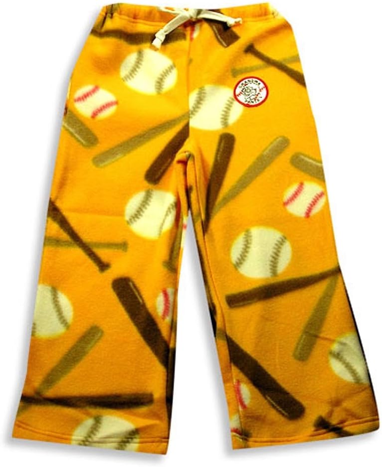 Grandma Pajama Pants - Big Boys Polar Fleece Baseball Pajama Pant