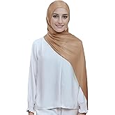 Lina & Lily Sheen Shimmer Women's Crepe Scarf Shawl Wrap Head Hijab Lightweight