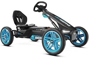 BERG Pedal Kart Rally APX Blue | Children's Vehicle, Pedal Kart with Adjustable seat, with Freewheel, Children's Toys Suitable for Children Aged 4-12 Years