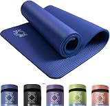 KK Yoga Mat 15mm Thick NBR Non-Slip with Carry Strap Black Blue Purple view 1