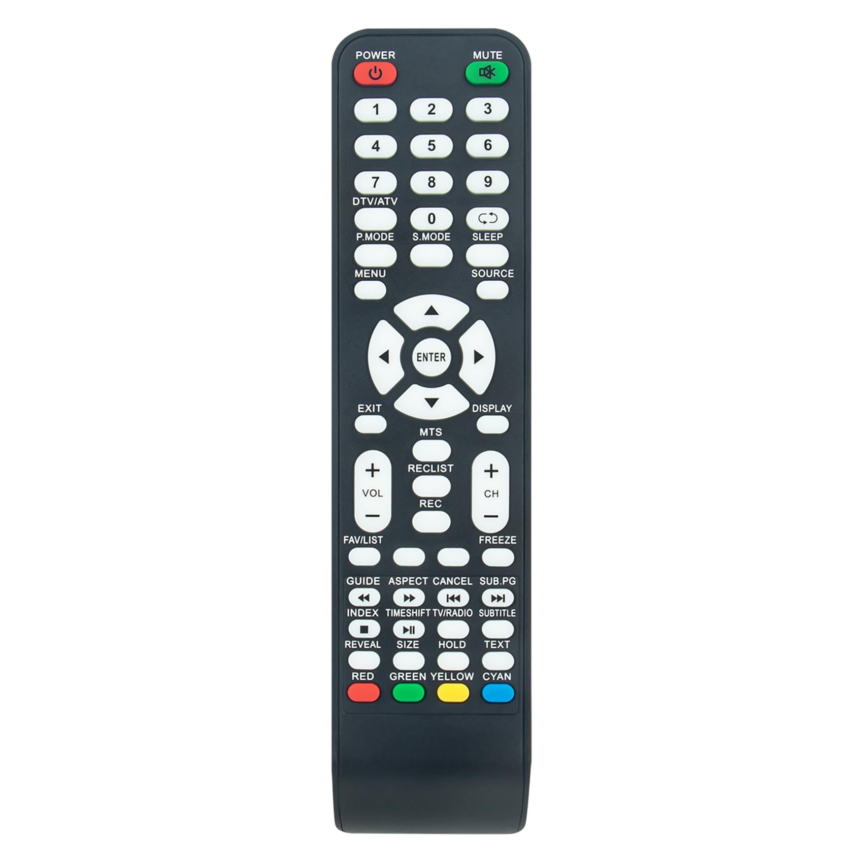 AULCMEET Remote Control Replace fit for KUNFT QILIVE AQPROX APPTV24FHD APPTV50FHD APPTV32 APPTV40FHD 134883/Q22967B Q.24-984B 134886/Q24-984B Q24H202W 134893/Q24.984W 24-985B K3642X22F