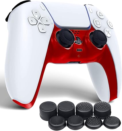 Amazon Co Jp Ps5コントローラー 用装飾フレーム Yione Ps5グリップ装飾ベルト Ps5コート自由に交換可能 Ps5ケースインストールが簡単ps5カバー 高い耐久性 Ps5シェルfor プレイステーション5 赤 ゲーム
