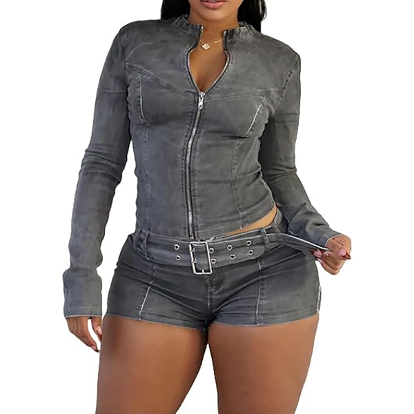 ジャケット・アウター roll up short denim setup デニムジャケット&ロールアップショートデニムパンツSET