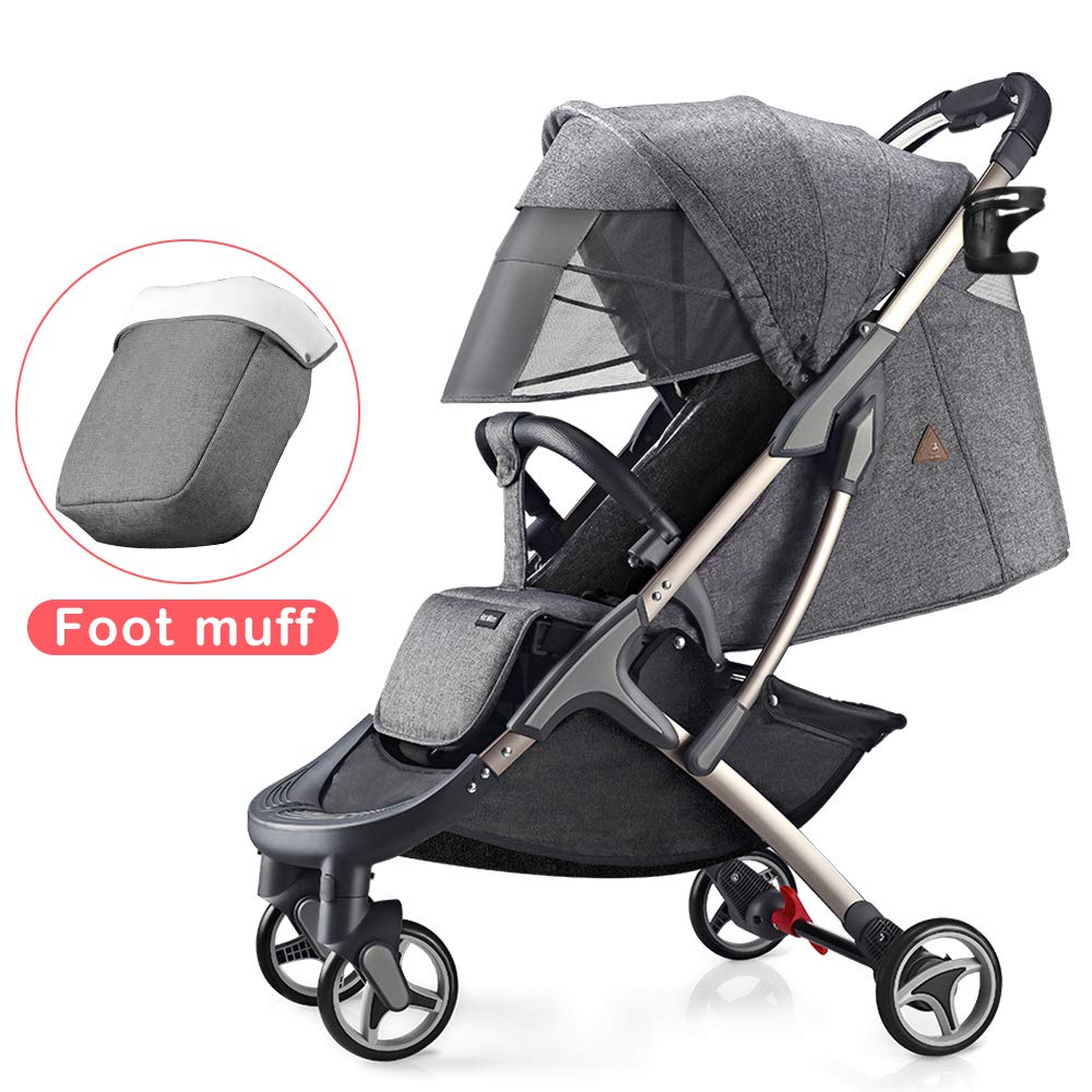 Hot Mom Lightweight Baby Stroller Buggy Convenience Easy Fold Compact Travel Stroller Gray