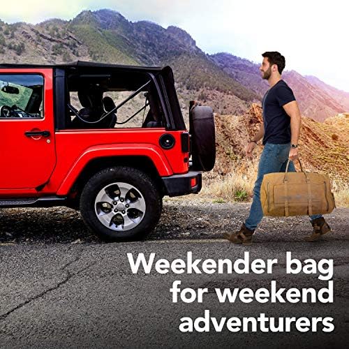 Flatiron 22 Inch Handmade Genuine Buffalo Leather Duffel Weekender Overnight Travel Bag with Shoe Compartment for Men and Women Crazy Horse Distressed Vintage Brown Carry-On 7 Flatiron 22 Inch Handmade Genuine Buffalo Leather Duffel Weekender Overnight Travel Bag with Shoe Compartment for Men and Women Crazy Horse Distressed Vintage Brown Carry-On