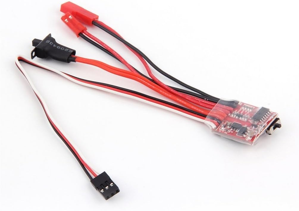 TrifyCore RC ESC 20A Brush Motor Speed Controller w/ Brake for RC Car Boat Tank, RC Electric Speed Control