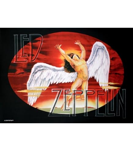 Amazon.com: Led Zeppelin - Icarus Textile Poster Flag - 30