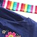 Novatx Long Sleeves Cotton Girls Dress H5802 Navy
