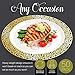 ELITE SELECTION Disposable Plastic Party Plates - 50 Pack Premium Quality 10.25” Dessert Plate - Elegant Round Cream Plate with Gold Lace Design - Ecofriendly Kitchen Dinnerware