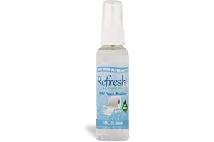 REFRESH LIQUID WIPE Refresh Toilet Paper Spray (2 fl oz / 59ml Travel Size) – Alcohol Free Flushable Wet Wipe Alternative for Sensitive Skin with Aloe & Witch Hazel – Eco-Friendly & Septic Safe