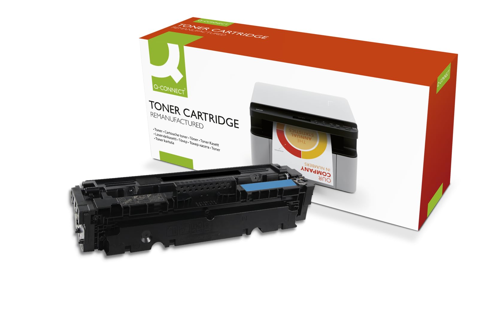 Q-Connect Compatible Solution HP CF411X M452 Laser Toner Cartridge High Yield Cyan