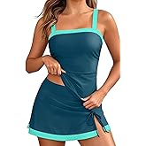 Women Tankini Swimsuits with Skirt - Two Piece Swimsuit Tummy Control Bathing Suits 2025 Swimwear