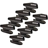 CITKOU 8Pcs Deer Whistles for Vehicles with Extra Tapes Wind Activated Black