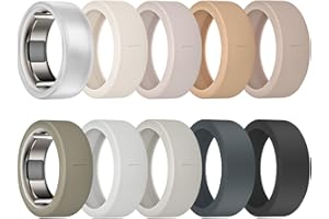 sylacor 10 Pack Ring Cover Compatible with Oura Ring Gen 4/Ceramic, Oura Ring Gen 3, Anti-Scratch Elastic Silicone Oura Ring Protector Case for Men Women Working Out Gym (10Collors-10, S (6/7/8/9/10))4.3 out of 5 stars 1,231$9.99