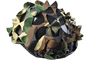 HDLSINA Breathable Mesh Camo Tactical Helmet CoverTactical Gear Fast Helmet Cover in Size M/L