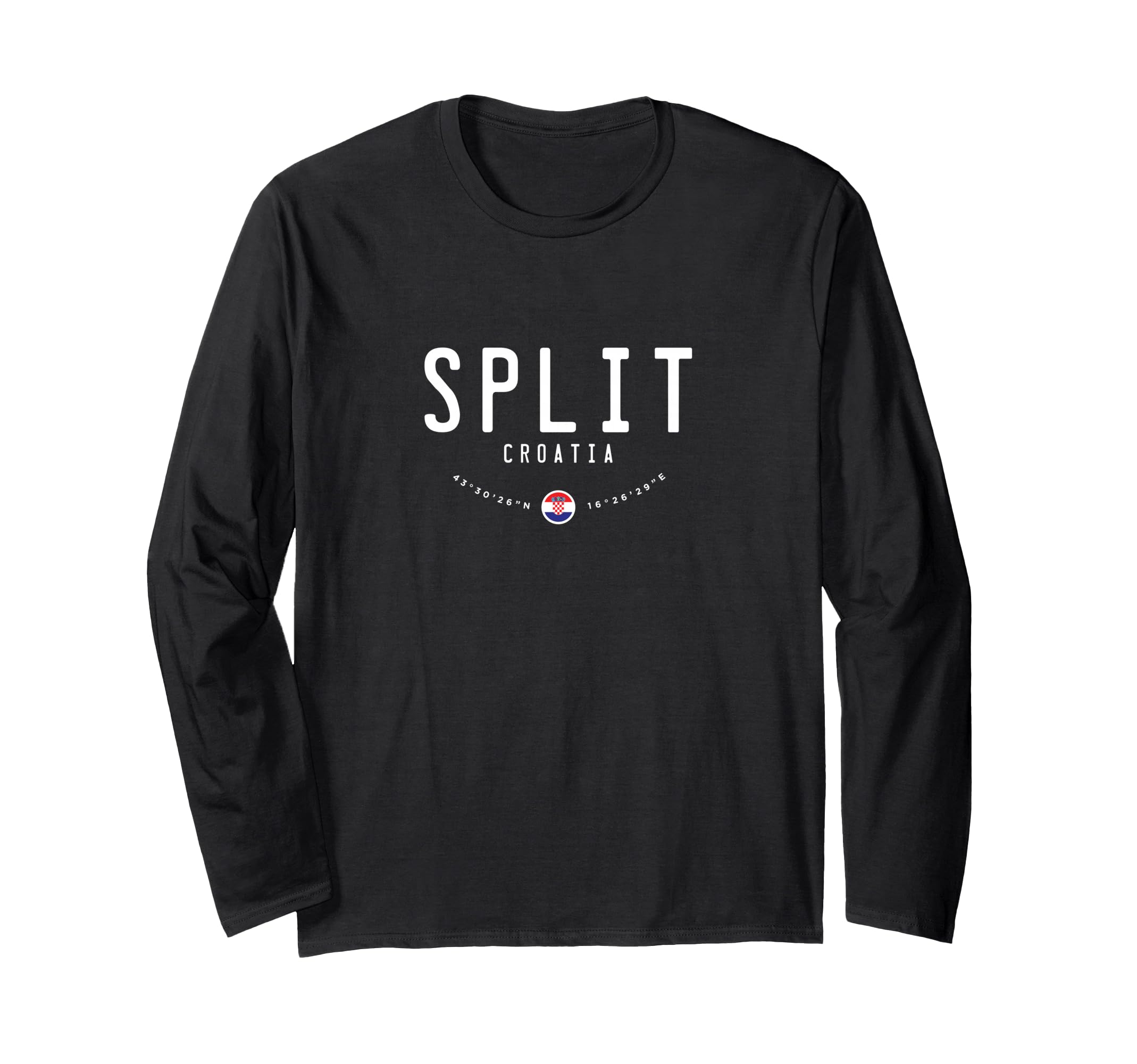Split Croatia Long Sleeve T-Shirt