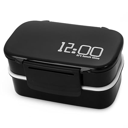 1410ml Style Double Bento Lunch Box Set Meal Tableware