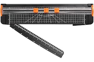 ZEQUAN Paper Cutter 18 inch, 18" Cut Length Large Paper Trimmer Slider for Craft Scrapbooking Cardstock, 3pcs Blade