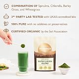 Sevenhills Wholefoods Organic Super Greens Blend 200g Spirulina Chlorella view 4