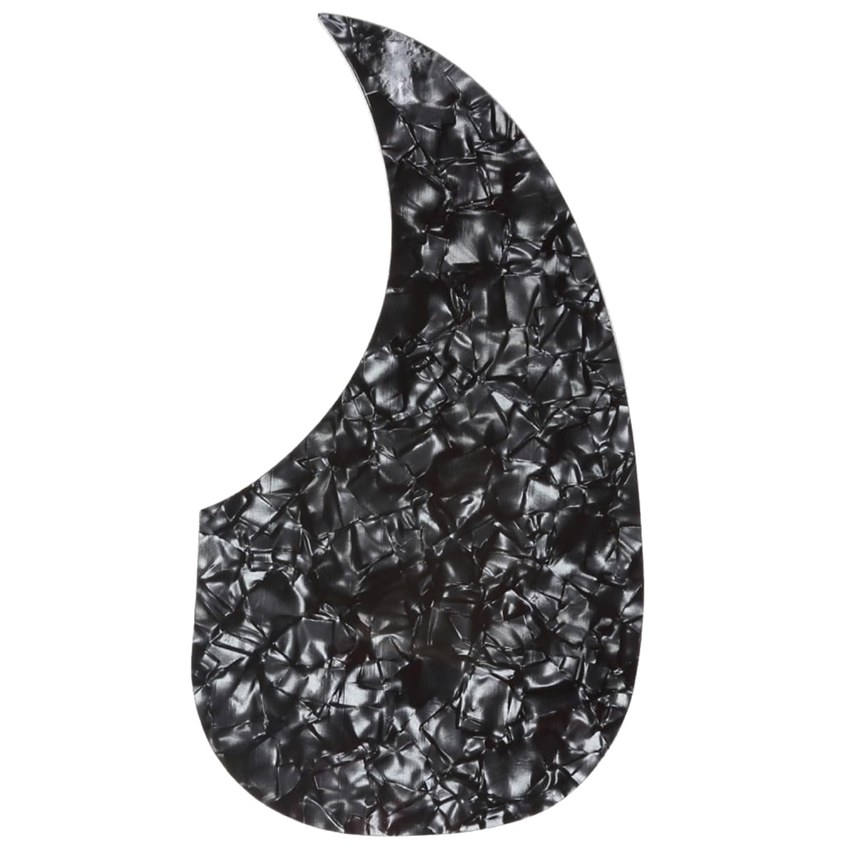 Musiclily Self Adhesive Teardrop Acoustic Guitar Pickguard for Martin D28 Style guitar,Black Pearl