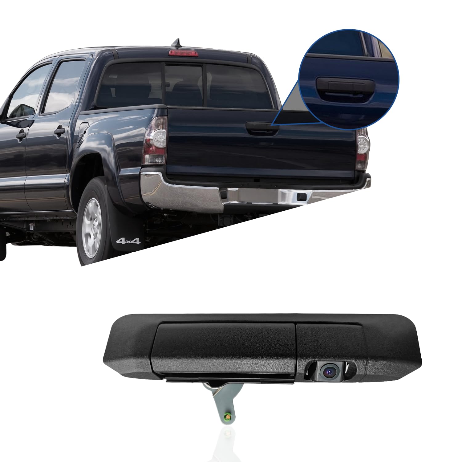 Photo 1 of Tailgate Handle Backup Rear View Camera for Toyota Tacoma 2005-2014,Aftermarket Tailgate Door Handle Replacement Parking Camera, RCA Connector,IP69K Waterproof