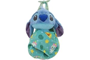 DISNEYPARKS Disney Parks Exclusive - Plush Cotton Pillow - Baby in Blanket Pouch Stitch 10 Inch
