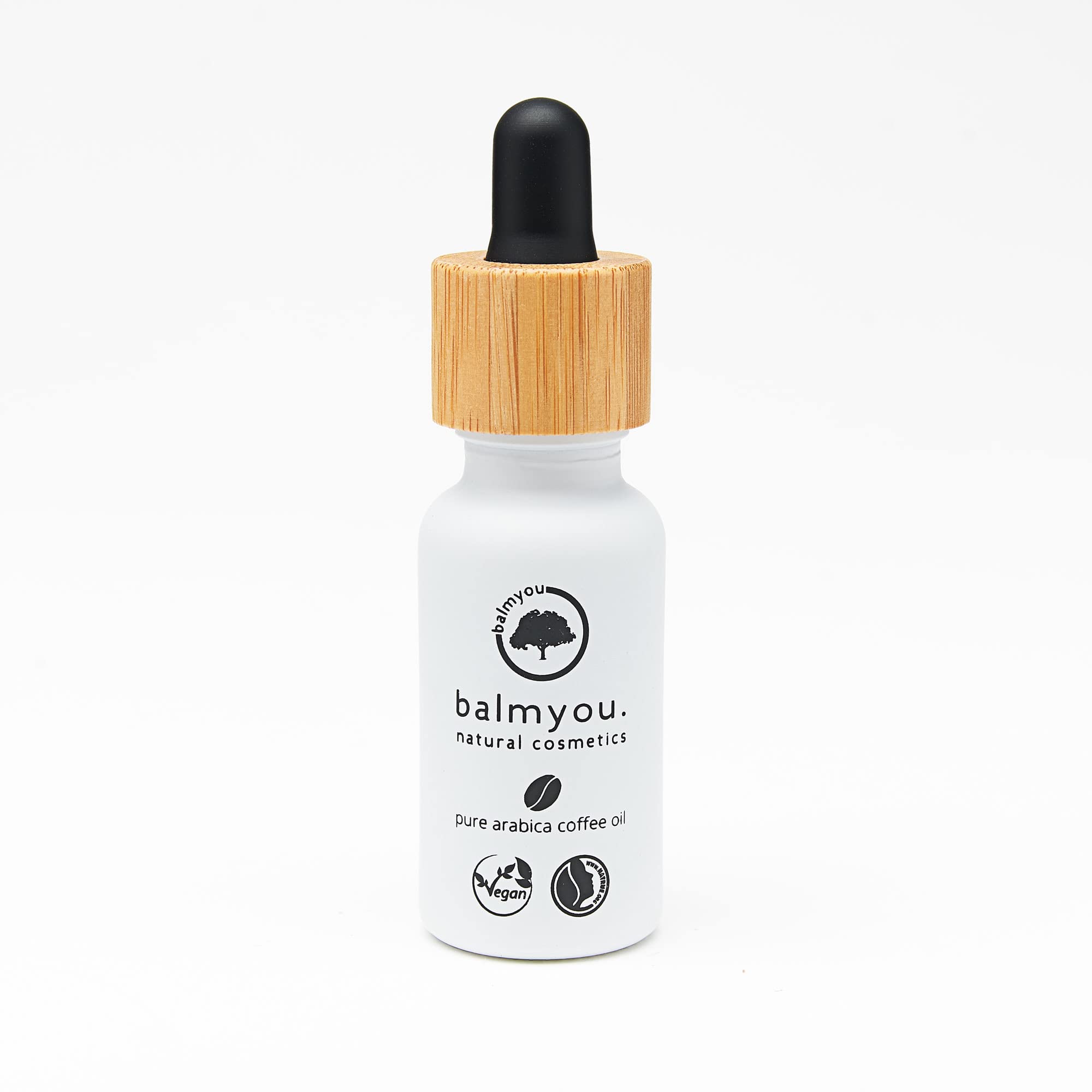 balmyou.naturkosmetik Pure Arabica Coffee Oil in Bottle from Uganda Unrefined Cold Pressed Organic Vegan Without Additives 20 ml