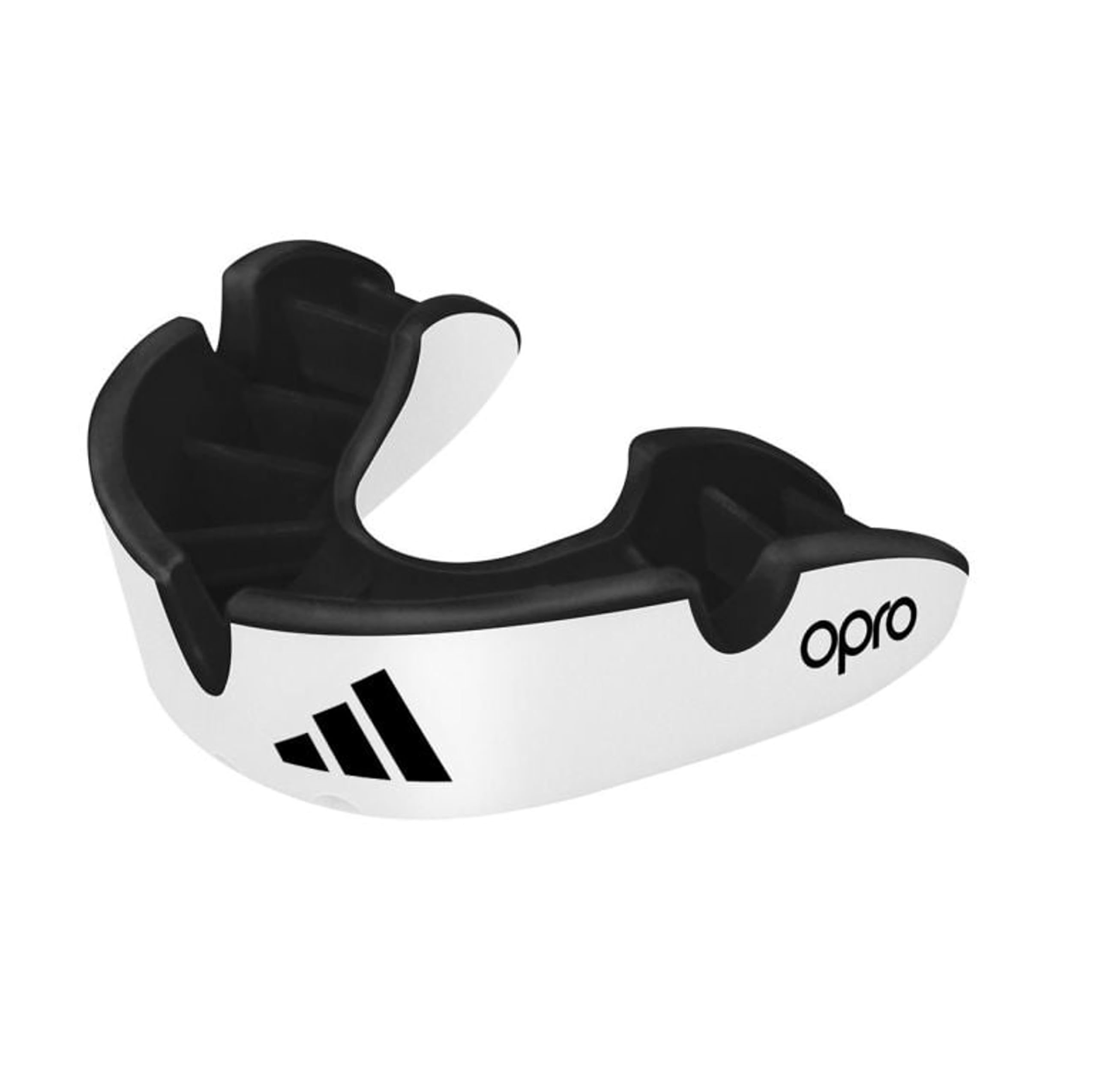 adidas OPRO Silver Mouthguard with Case - Senior, White - CE-Approved Gum Shield Suitable for Boxing, Rugby, Hockey, MMA, Kickboxing, Muay Thai, and Other Martial Arts