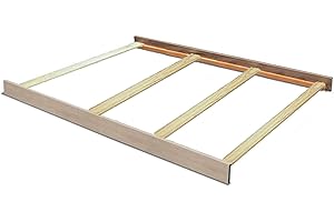 CC KITS Full-Size Conversion Kit Bed Rails for Sorelle & Lusso Cribs | Multiple Finishes Available - See Description for List of Compatible Cribs (Heritage Fog)