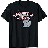 Michigan Sucks Worst State Ever, Ohio Sports Fan Shirt T-Shirt