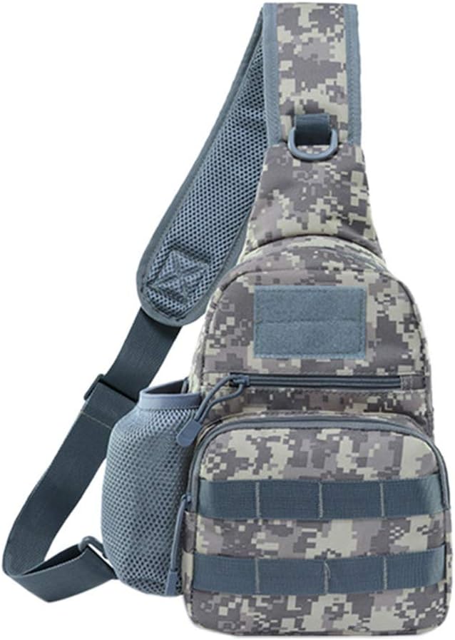 Mens Sling Bag Lightweight Tactical Crossbody Chest Shoulder Bag Daypack for Travel Hiking Cycling