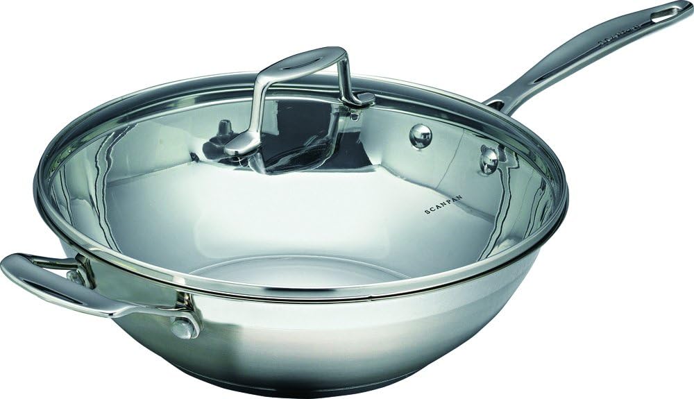 SCANPAN Impact 32 cm Wok with Lid Amazon.co.uk Kitchen & Home