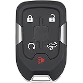 Vornec Key Fob Replacement for Chevy Silverado 1500/2500/3500 & GMC Sierra 1500/2500/3500 (2019–2020) – 5 Button Smart Keyless Entry Remote with Remote Start – FCC ID HYQ1EA, P/N 13529632