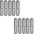 MOUNTAIN_ARK 10 Pack 2-3/8" x 1/2" Weld On Bullet Hinges, Stainless Steel 304 Weldable Barrel Gate Hinges for Trailer, BBQ Smoker